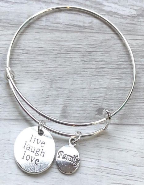 vintage silver live laugh love amily charms bangles expandable bracelet bangles for women jewelry gift adjustable2685544, Golden;silver
vintage silver live laugh love amily charms bangles expandable bracelet bangles for women jewelry gift adjustable2685544, Golden;silver