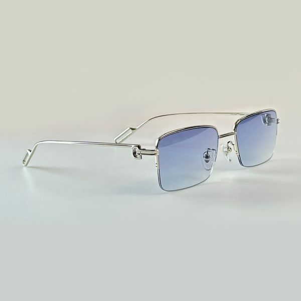 half rim rectangle sunglasses silver frame/blue gradient for men summer shades sunnies uv protection eyewear with box, White;black
half rim rectangle sunglasses silver frame/blue gradient for men summer shades sunnies uv protection eyewear with box, White;black