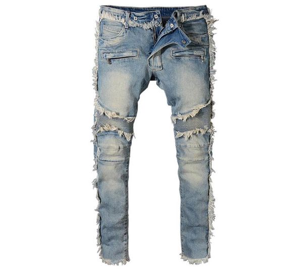 20ss designer jeans men039s vintage washed denim fringe biker jeans for moto fashion slim fit straight patchwork pants for big 4208149, Blue
20ss designer jeans men039s vintage washed denim fringe biker jeans for moto fashion slim fit straight patchwork pants for big 4208149, Blue