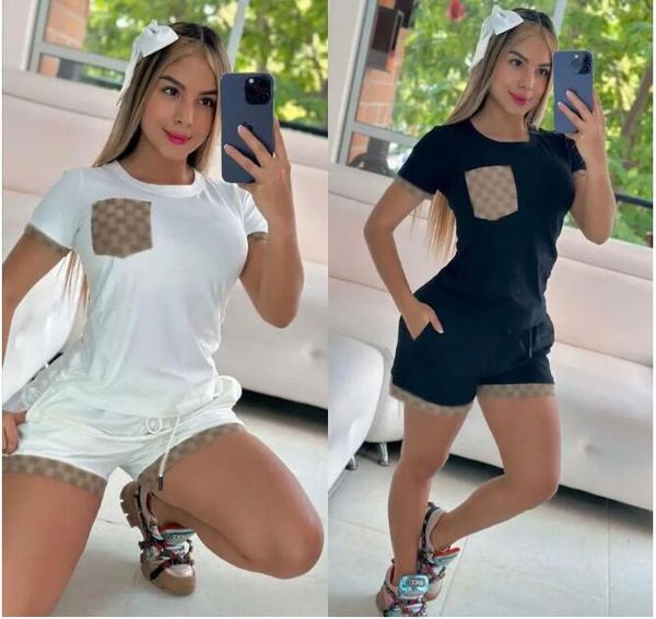 designer women tracksuits clothes g print cotton short-sleeved t-shirts and shorts two piece ladies outfits sports suits size s~xxl, Gray
designer women tracksuits clothes g print cotton short-sleeved t-shirts and shorts two piece ladies outfits sports suits size s~xxl, Gray