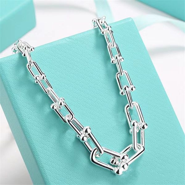 

luxury necklace u shape pendant necklace designer jewlery woman rise gold silver diamond tennis chain men jewelrys designers valentine'