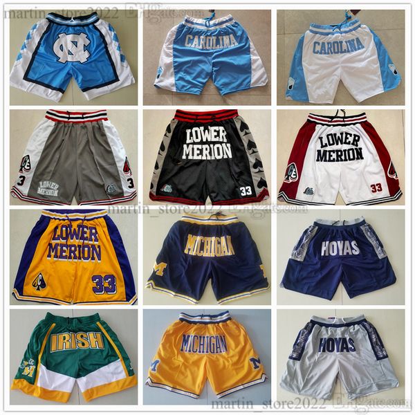 just don basketball shorts pants ncaa college georgetown hoyas north carolina high school irish michigan wolverines lower merion with zipper, Black
just don basketball shorts pants ncaa college georgetown hoyas north carolina high school irish michigan wolverines lower merion with zipper, Black