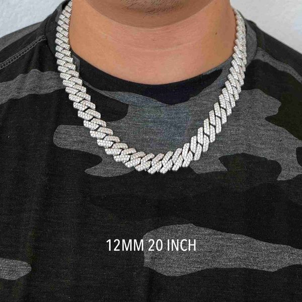 gra certificate moissanite 12mm cuban link hip hop fashion custom silver cuban necklace for men
gra certificate moissanite 12mm cuban link hip hop fashion custom silver cuban necklace for men