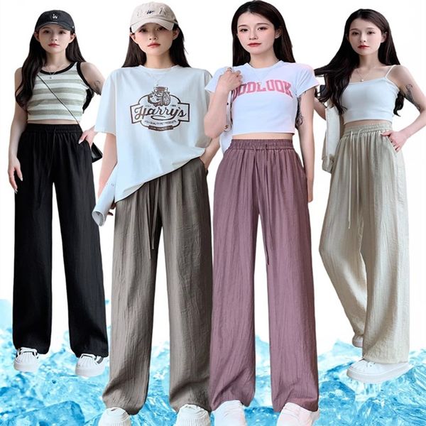 women's pants pleated thin wide leg pants high waist vertical loose casual mopping pants, Black;white
women's pants pleated thin wide leg pants high waist vertical loose casual mopping pants, Black;white