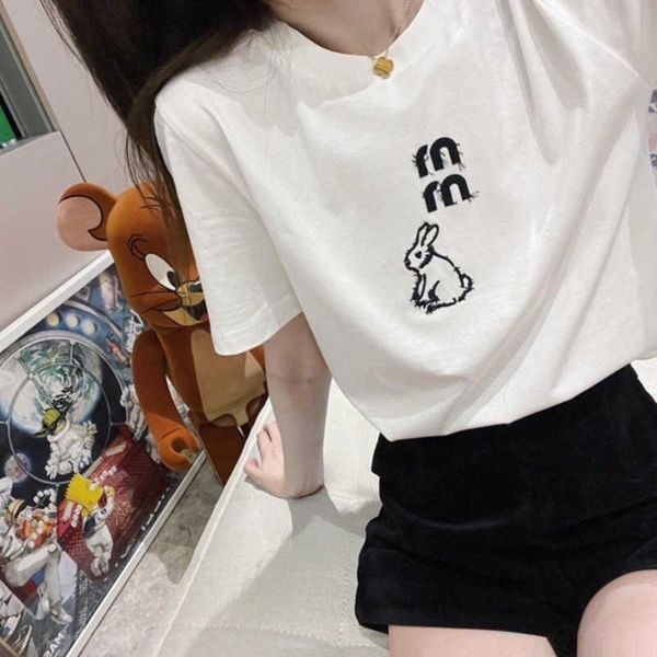 rabbit year limited womens t shirt fashion embroidery small pattern short sleeved r t shirt summer slim round neck tee shirt, White
rabbit year limited womens t shirt fashion embroidery small pattern short sleeved r t shirt summer slim round neck tee shirt, White