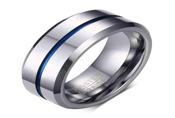 men tungsten steel groove band rings hard alloy blue 8 mm size 7-13 fashion wedding jewelry4006776, Silver
men tungsten steel groove band rings hard alloy blue 8 mm size 7-13 fashion wedding jewelry4006776, Silver