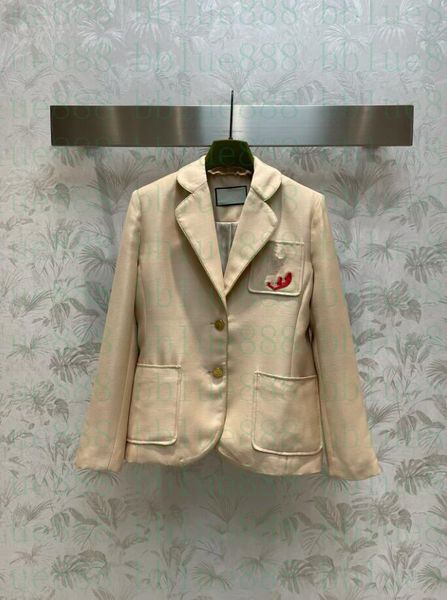 women's suits & blazers suits embroidered pockets blazer v-neck versatile, wide and slim 722, White;black
women's suits & blazers suits embroidered pockets blazer v-neck versatile, wide and slim 722, White;black
