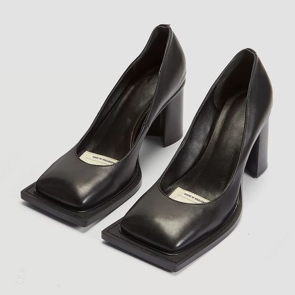 dress shoes women's shallow mouth square head british walking show fashion sealing sail thick heel fashion versatile small leather shoe, Black
dress shoes women's shallow mouth square head british walking show fashion sealing sail thick heel fashion versatile small leather shoe, Black
