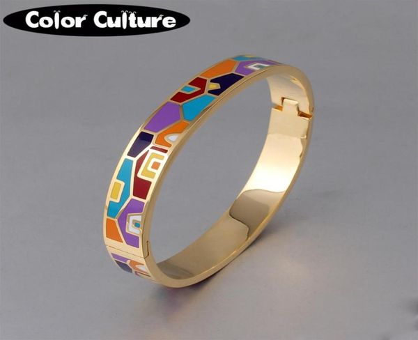 new fashion stainless steel open bangle for women gold geometric colorful enamel painted bangles wedding jewelry mx1907197557191, Black
new fashion stainless steel open bangle for women gold geometric colorful enamel painted bangles wedding jewelry mx1907197557191, Black