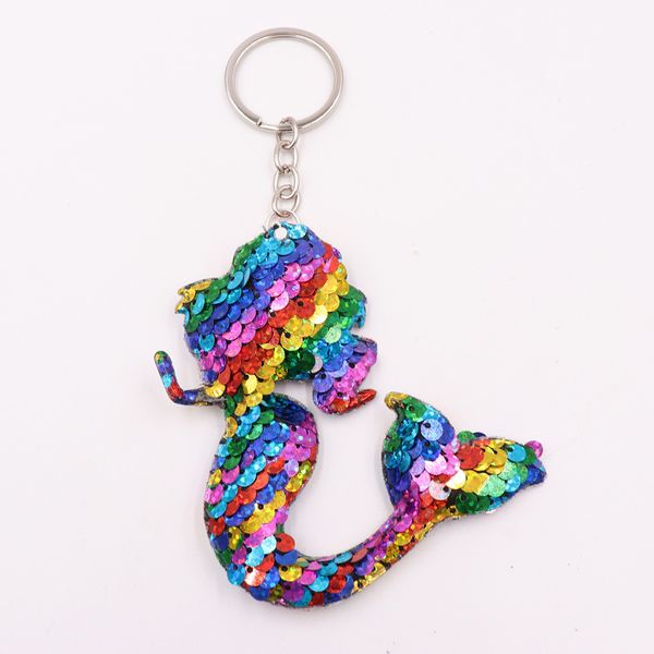 sequin mermaid keychain reflective double-sided sequin keychain fashion bag car pendant, Silver
sequin mermaid keychain reflective double-sided sequin keychain fashion bag car pendant, Silver