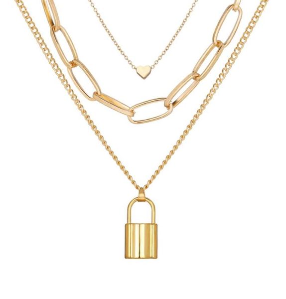 new highquality multilayer pendant necklaces creative retro simple peach heart lock pendant threelayer sweater chain whole5219931, Silver
new highquality multilayer pendant necklaces creative retro simple peach heart lock pendant threelayer sweater chain whole5219931, Silver