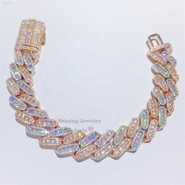 drop shipping gra moissanite iced out hip hop men 13mm thick rose gold cuban bracelet, Silver
drop shipping gra moissanite iced out hip hop men 13mm thick rose gold cuban bracelet, Silver