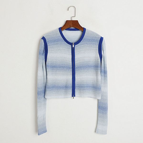 716 2023 autumn runway summer brand same style sweater striped long sleeve crew neck pink blue fashion clothes womens dl, White;black
716 2023 autumn runway summer brand same style sweater striped long sleeve crew neck pink blue fashion clothes womens dl, White;black