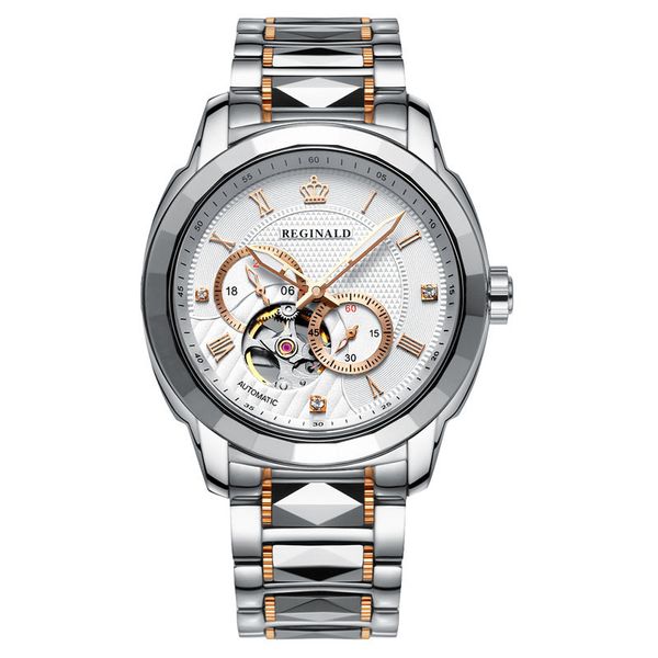 men's watch designer skeleton automatic mechanical wristwatch business luxury waterproof tungsten steel stainless steel, Slivery;black
men's watch designer skeleton automatic mechanical wristwatch business luxury waterproof tungsten steel stainless steel, Slivery;black