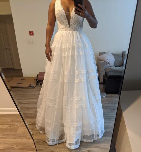 new style a line v neck white lace wedding dress sleeveless bridal gowns plus size 2023 custom made summer casual bride dress vestidos de no
new style a line v neck white lace wedding dress sleeveless bridal gowns plus size 2023 custom made summer casual bride dress vestidos de no