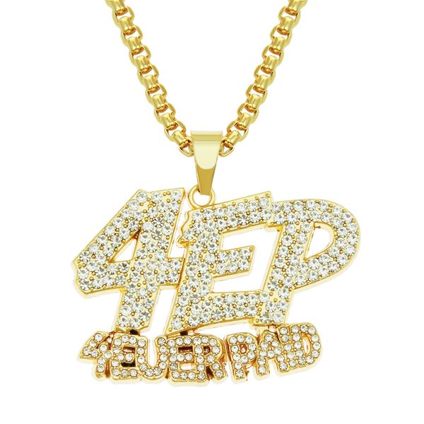 hip hop rapper shiny diamond pendant gold necklace 4ep 4ever paid letters pendant micro-inset zircon jewelry 75cm night club accessory sweat, Silver
hip hop rapper shiny diamond pendant gold necklace 4ep 4ever paid letters pendant micro-inset zircon jewelry 75cm night club accessory sweat, Silver