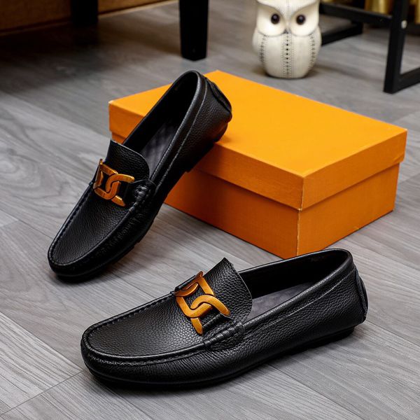 2023 men dress shoes formal party wedding elegant brand genuine leather flats male casual outdoor loafers size 38-45, Black
2023 men dress shoes formal party wedding elegant brand genuine leather flats male casual outdoor loafers size 38-45, Black