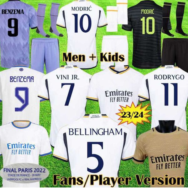 22 23 24 player version soccer jerseys vini jr benzema 2021 finals champions kits rodrygo camiseta madrids bellingham kids football shirt ti, White;black
22 23 24 player version soccer jerseys vini jr benzema 2021 finals champions kits rodrygo camiseta madrids bellingham kids football shirt ti, White;black