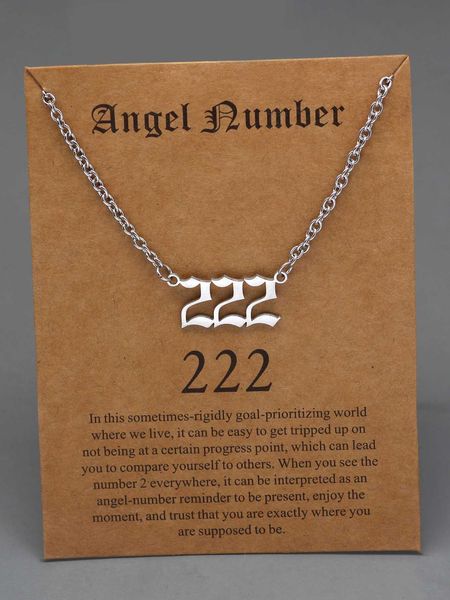 women's fashion accessories 1pc fashion stainless steel number 222 pendant necklace for women for daily decoration, Silver
women's fashion accessories 1pc fashion stainless steel number 222 pendant necklace for women for daily decoration, Silver