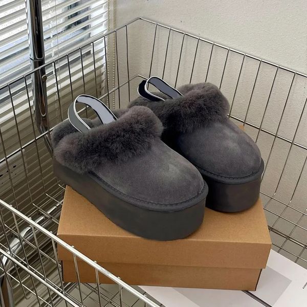 tasman slippers chestnut fur slides sheepskin shearling tazz mules women men ultra mini platform boot slip-on shoes suede upper comfort fall, Black
tasman slippers chestnut fur slides sheepskin shearling tazz mules women men ultra mini platform boot slip-on shoes suede upper comfort fall, Black