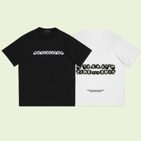 23ss new woman men's solid t-shirts high end limited classic address coordinate letter printing tee summer beach breathable fashion str, White;black
23ss new woman men's solid t-shirts high end limited classic address coordinate letter printing tee summer beach breathable fashion str, White;black