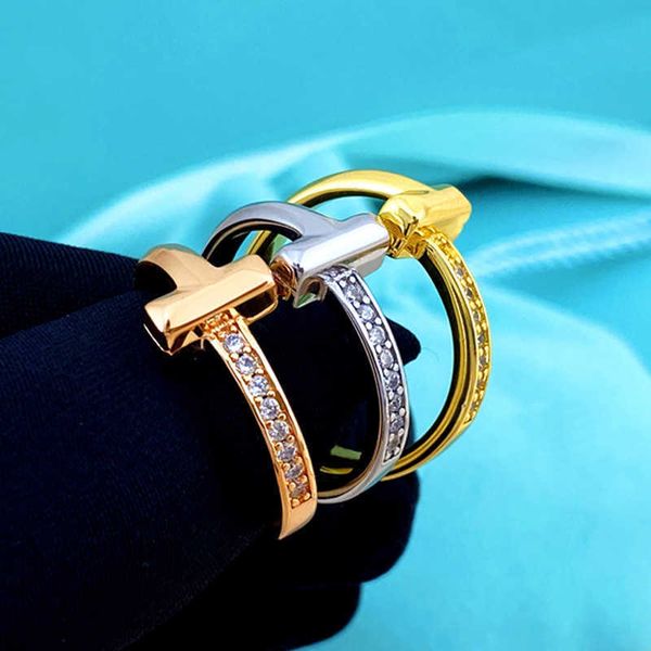 high version tiffay diamond ring 18k rose gold fashion simple cross couple korean edition versatile and colorless cool style, Silver
high version tiffay diamond ring 18k rose gold fashion simple cross couple korean edition versatile and colorless cool style, Silver