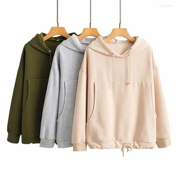 women's hoodies xikom 2023 women winter elasticity solid loose long sleeve sweatshirts female sweetwear casual pullover top, Black
women's hoodies xikom 2023 women winter elasticity solid loose long sleeve sweatshirts female sweetwear casual pullover top, Black