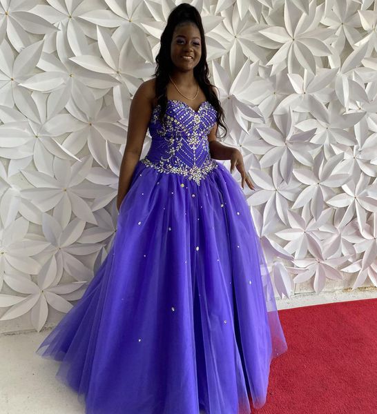2023 ball gown sweetheart crystals beaded purple quinceanera dress lace up back floor length long party gowns for girls 16 years tulle forma, Blue;red
2023 ball gown sweetheart crystals beaded purple quinceanera dress lace up back floor length long party gowns for girls 16 years tulle forma, Blue;red