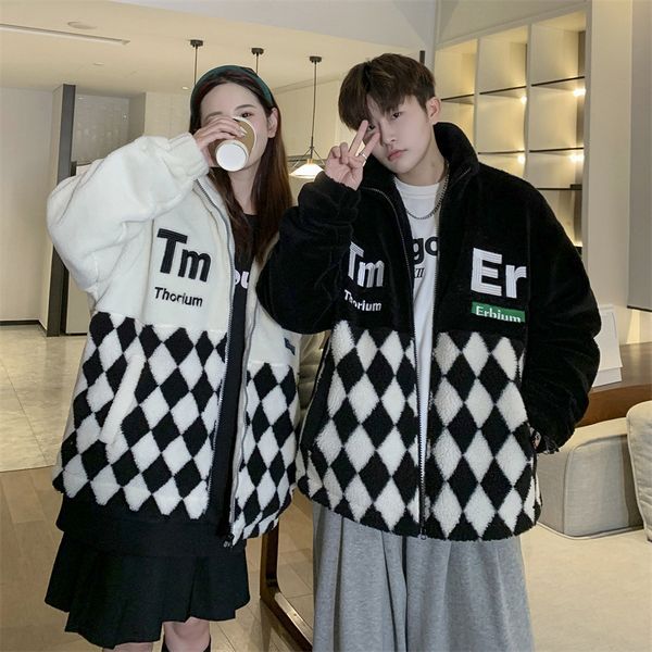 men's jackets winter jacket men imitation sherpa thick stand collar warm jacket mens fashion plaid stitching coat couple clothes men cl, Black;brown
men's jackets winter jacket men imitation sherpa thick stand collar warm jacket mens fashion plaid stitching coat couple clothes men cl, Black;brown