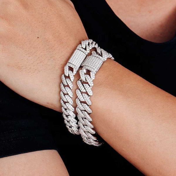 925 sterling silver chain hip hop jewelry 10mm 8mm cuban moissanite bracelet
925 sterling silver chain hip hop jewelry 10mm 8mm cuban moissanite bracelet
