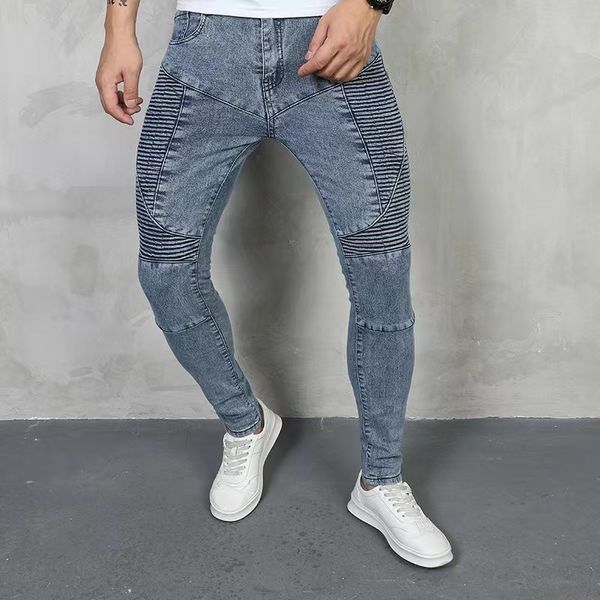 mens jeans fashion skinny trousers denim pants casual trend male ripped biker pencil slim fit stretchy men clothing 230721, Blue
mens jeans fashion skinny trousers denim pants casual trend male ripped biker pencil slim fit stretchy men clothing 230721, Blue