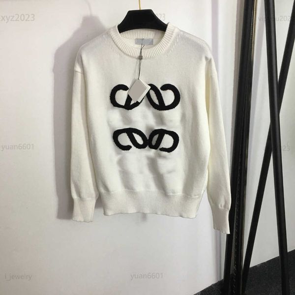 designer clothes women sweater fashion round neck long sleeved pullover plush logo embroidered letters knit july19, White
designer clothes women sweater fashion round neck long sleeved pullover plush logo embroidered letters knit july19, White