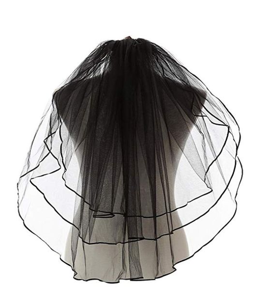 black gothic wedding veils women039s 3 tiers ribbon edge finger tip wedding bridal veil 11054bk9373963
black gothic wedding veils women039s 3 tiers ribbon edge finger tip wedding bridal veil 11054bk9373963