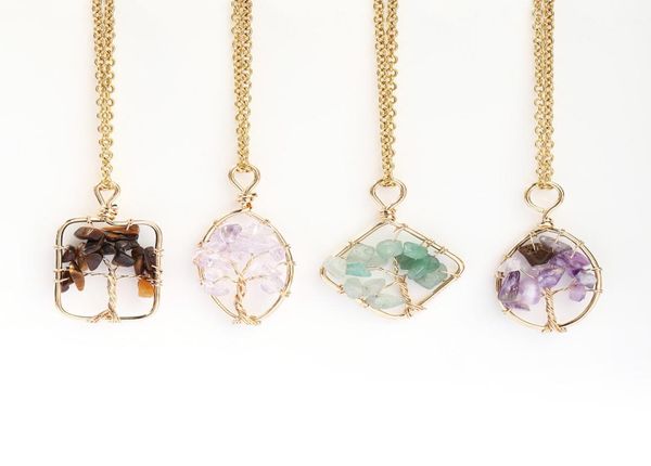 stone crystal charms necklaces copper twine tree of life wrap pendant amethyst tiger eye rose quartz wholesale jewelry for women6854663, Silver
stone crystal charms necklaces copper twine tree of life wrap pendant amethyst tiger eye rose quartz wholesale jewelry for women6854663, Silver