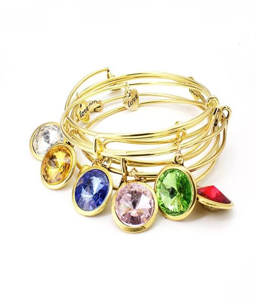 birthstone charm love bangle expandable bracelets for women gold color bangles jewelry5625565, Black
birthstone charm love bangle expandable bracelets for women gold color bangles jewelry5625565, Black