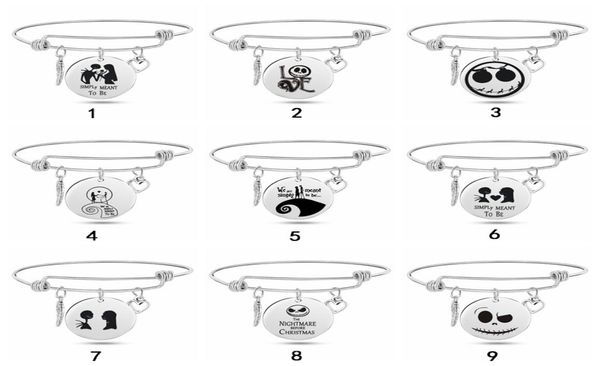 nightmare before christmas bracelets for women men skull round disc charm stainless steel expandable bangle fashion jewelry gift8941821, Golden;silver
nightmare before christmas bracelets for women men skull round disc charm stainless steel expandable bangle fashion jewelry gift8941821, Golden;silver