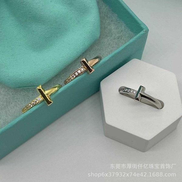 versatile tiffay high edition s925 sterling silver t1 narrow half diamond ring fashion simple 
versatile tiffay high edition s925 sterling silver t1 narrow half diamond ring fashion simple