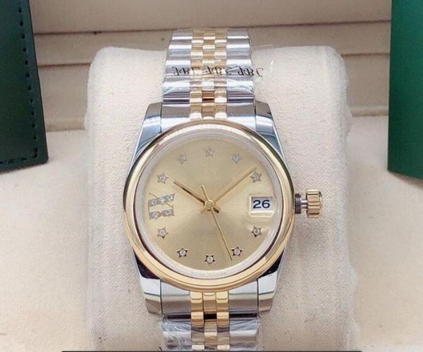 31mm women's automatic mechanical watch ladies watches five-pointed star face womens stainless steel folding buckle sport waterproof wr, Slivery;brown
31mm women's automatic mechanical watch ladies watches five-pointed star face womens stainless steel folding buckle sport waterproof wr, Slivery;brown
