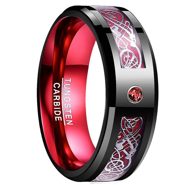 fashion 8mm men red designer rings edge stainless steel celtic dragon ring mens womens ring men wedding band, Slivery;golden
fashion 8mm men red designer rings edge stainless steel celtic dragon ring mens womens ring men wedding band, Slivery;golden