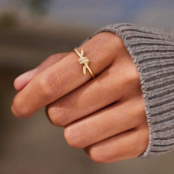 high version knot ring tiffay trend personalized cross bow and diamond embedding valentine's day versatile titanium steel pair electrop, Silver
high version knot ring tiffay trend personalized cross bow and diamond embedding valentine's day versatile titanium steel pair electrop, Silver