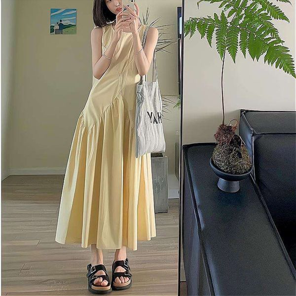 french casual design holiday vest dress womens irregular high class loose slim looking sleeveless long, Black;gray
french casual design holiday vest dress womens irregular high class loose slim looking sleeveless long, Black;gray