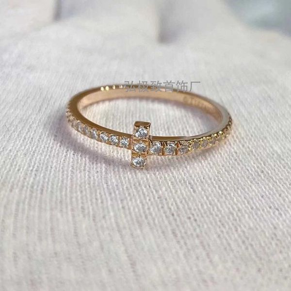 high version high edition v gold 925 silver tiffay ring female minority design cross row diamond tail cool style index finger
high version high edition v gold 925 silver tiffay ring female minority design cross row diamond tail cool style index finger