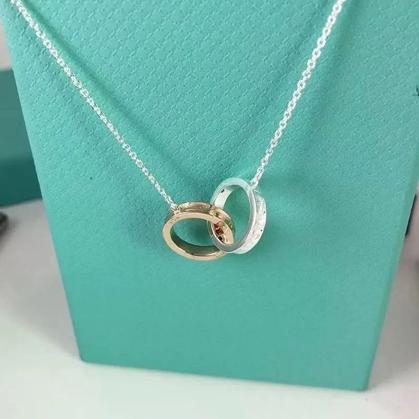 necklace sier pendant necklaces female jewelry exquisite craftsmanship classic double blue heart designer tiff, Silver
necklace sier pendant necklaces female jewelry exquisite craftsmanship classic double blue heart designer tiff, Silver
