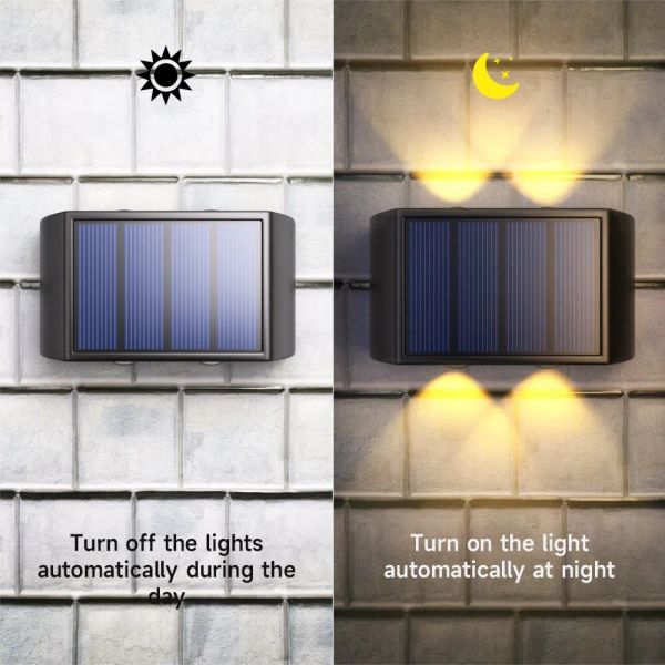 solar wall interaction lamp outdoor 10 led warm light ip65 waterproof up and down solar luminous lighting balcony yard garden decoration sol
solar wall interaction lamp outdoor 10 led warm light ip65 waterproof up and down solar luminous lighting balcony yard garden decoration sol