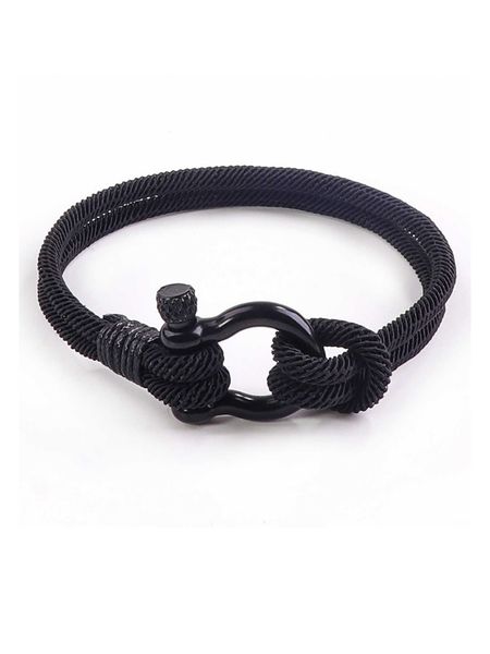 1pc milan rope buckle bow clasp bracelet black horseshoe clasp bracelet for men, Golden;silver
1pc milan rope buckle bow clasp bracelet black horseshoe clasp bracelet for men, Golden;silver