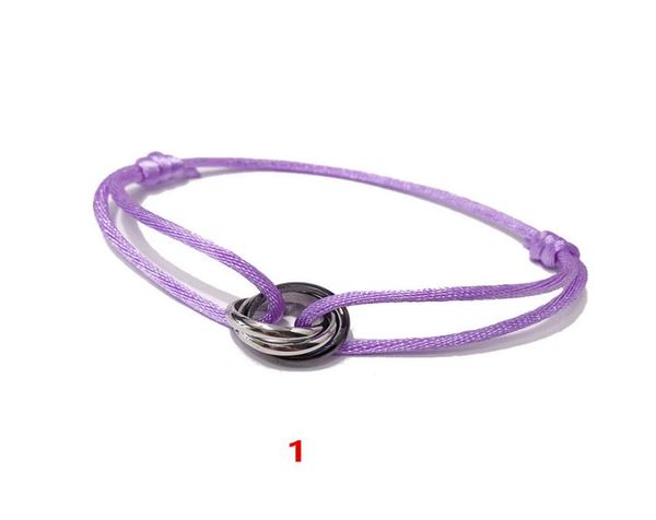 foreign trade fashion jewelry beautiful titanium steel bracelet silver black glossy small threering color hand strap2511974
foreign trade fashion jewelry beautiful titanium steel bracelet silver black glossy small threering color hand strap2511974