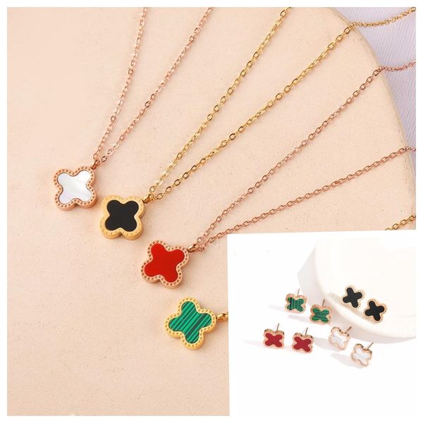 designer flower necklace 4/four leaf clover with diamonds elegant clover necklaces earrings for woman jewelry gift no box, Silver
designer flower necklace 4/four leaf clover with diamonds elegant clover necklaces earrings for woman jewelry gift no box, Silver