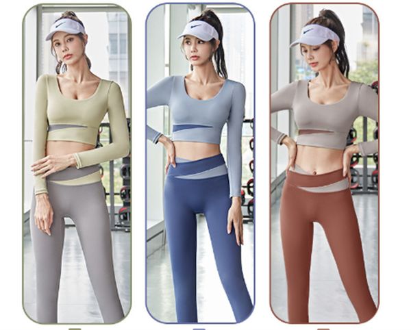 quick drying color matching seamless seamless seamless slim fitting running breathable sports tight women's long sleeved yoga suit set, White;red
quick drying color matching seamless seamless seamless slim fitting running breathable sports tight women's long sleeved yoga suit set, White;red