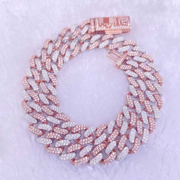 hiphop jewelry double color 10mm width s925 with lab diamond two tone small cuban necklace moissanite cuban link, Silver
hiphop jewelry double color 10mm width s925 with lab diamond two tone small cuban necklace moissanite cuban link, Silver