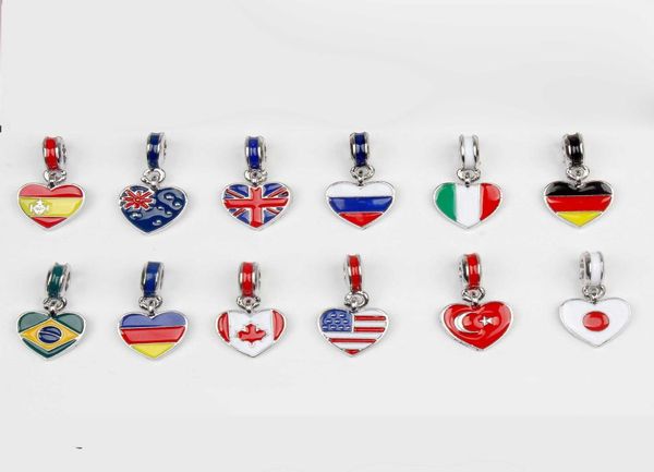 20pcs drop shipping silver plated country flag enamel pendant beads fit chain european bangle bracelet women children gift4508498, Black
20pcs drop shipping silver plated country flag enamel pendant beads fit chain european bangle bracelet women children gift4508498, Black